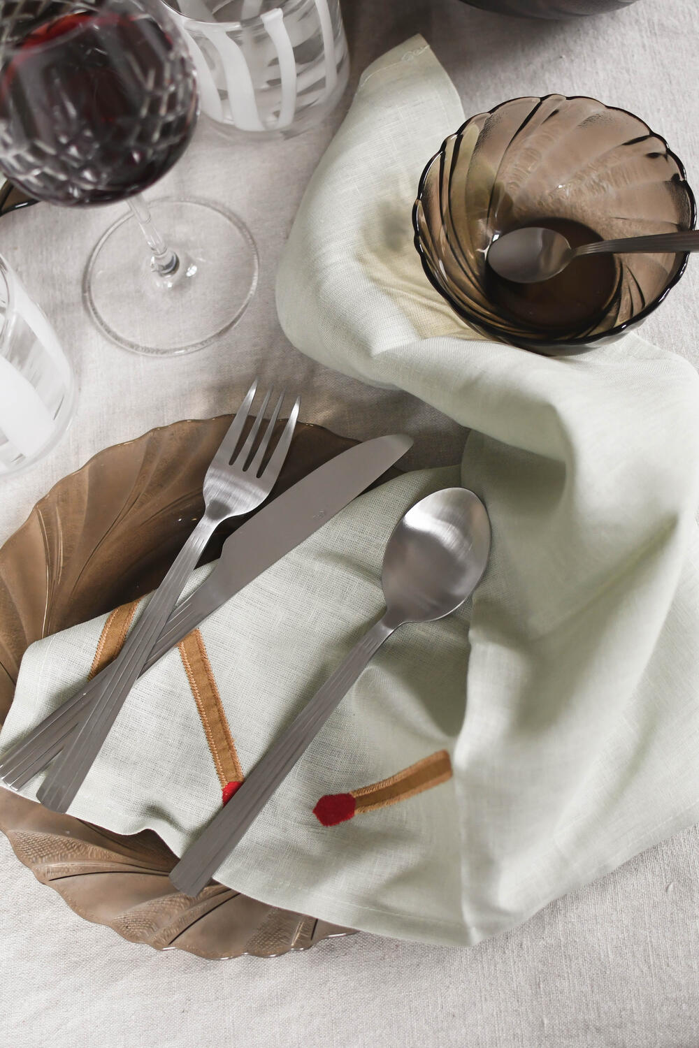 Bestiksæt, mat stål - 48 dele